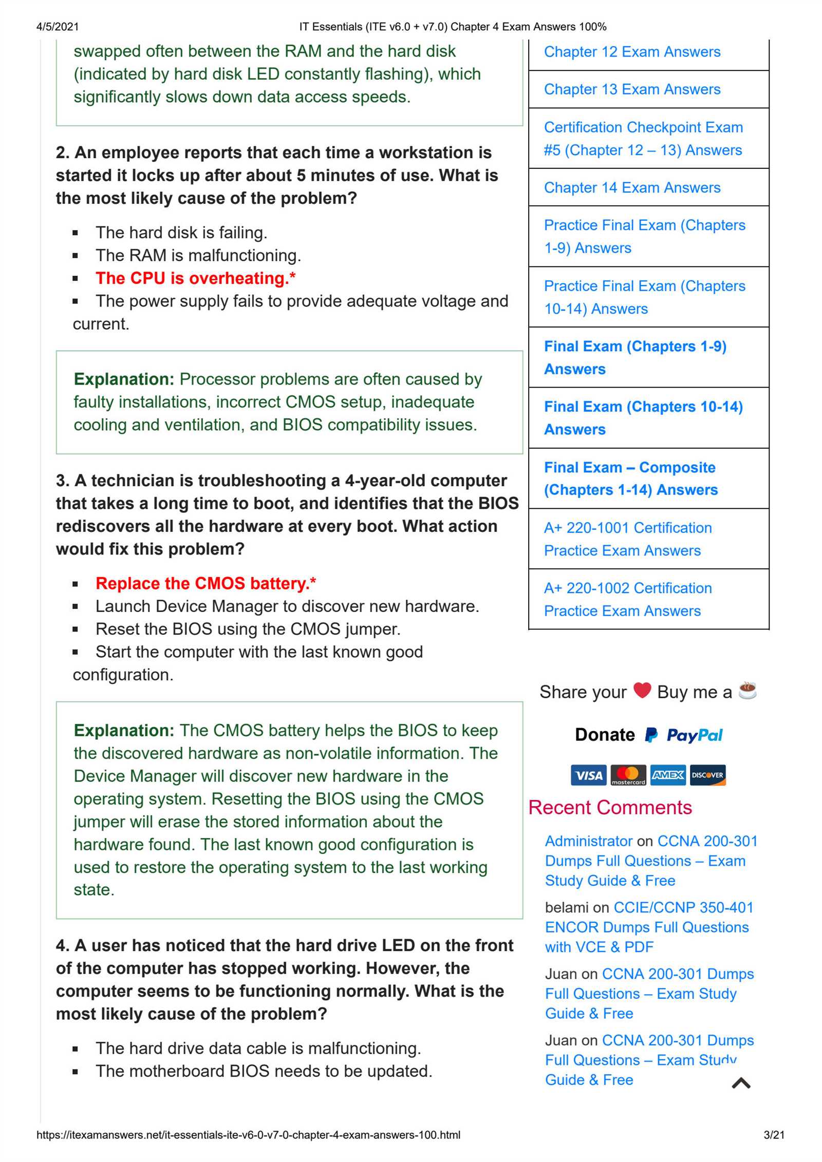 chapter 2 ccna exam answers