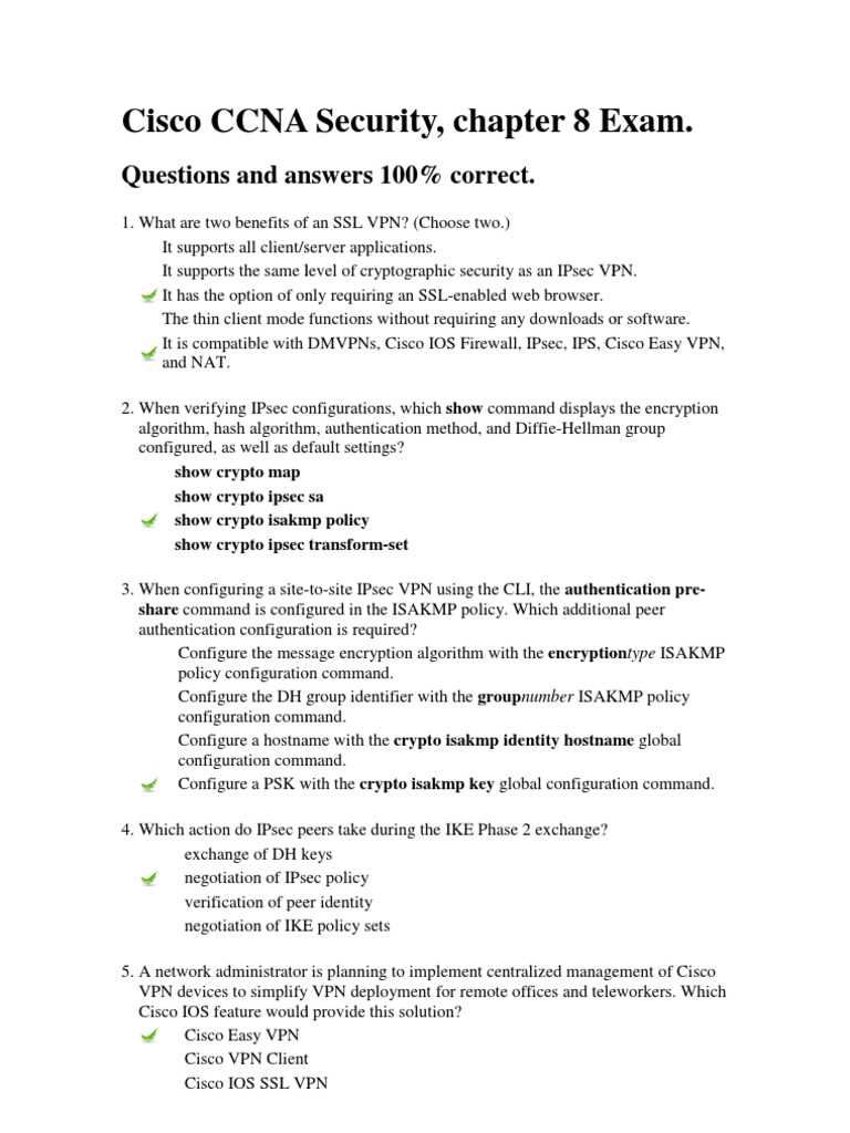 chapter 8 cisco exam answers