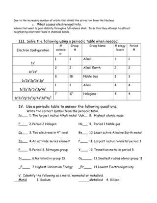 chemistry unit 4 review answers