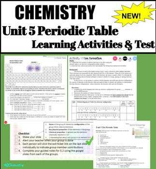 chemistry unit 5 test answers