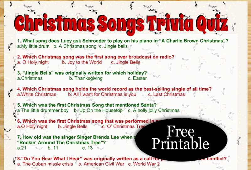 christmas songs worksheet answers