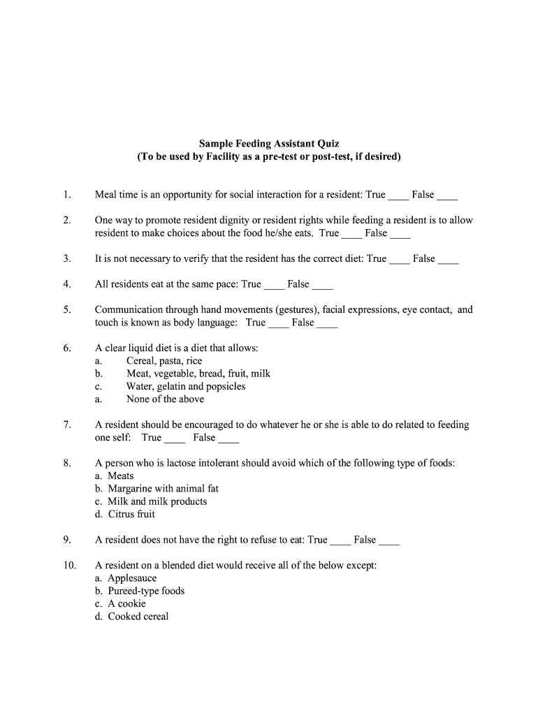 cna question and answer practice exam