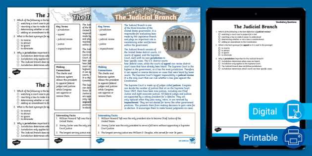 content vocabulary activity 8 the judicial branch answers