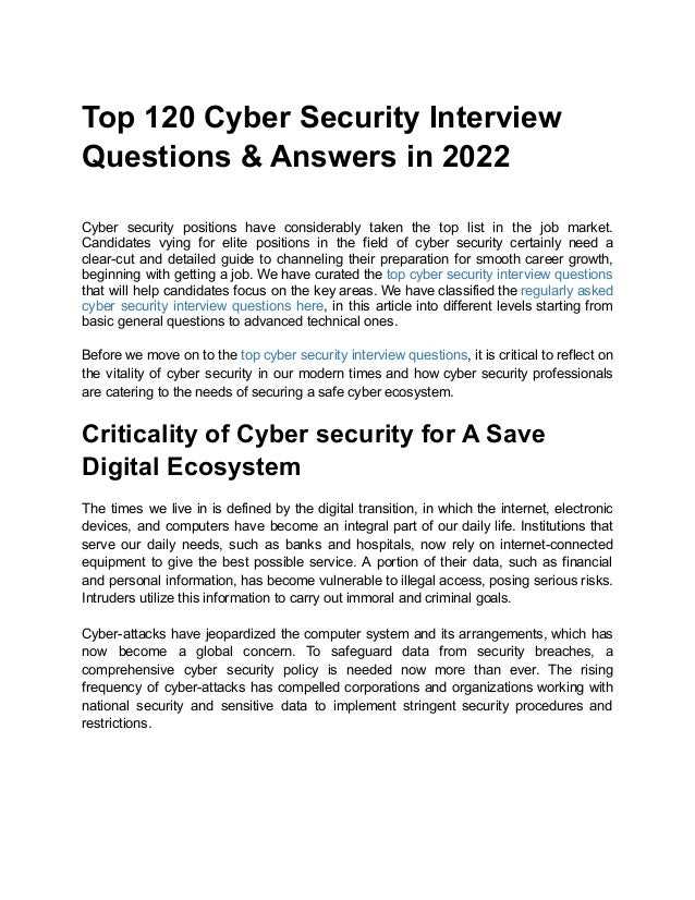 cyber security exam answers