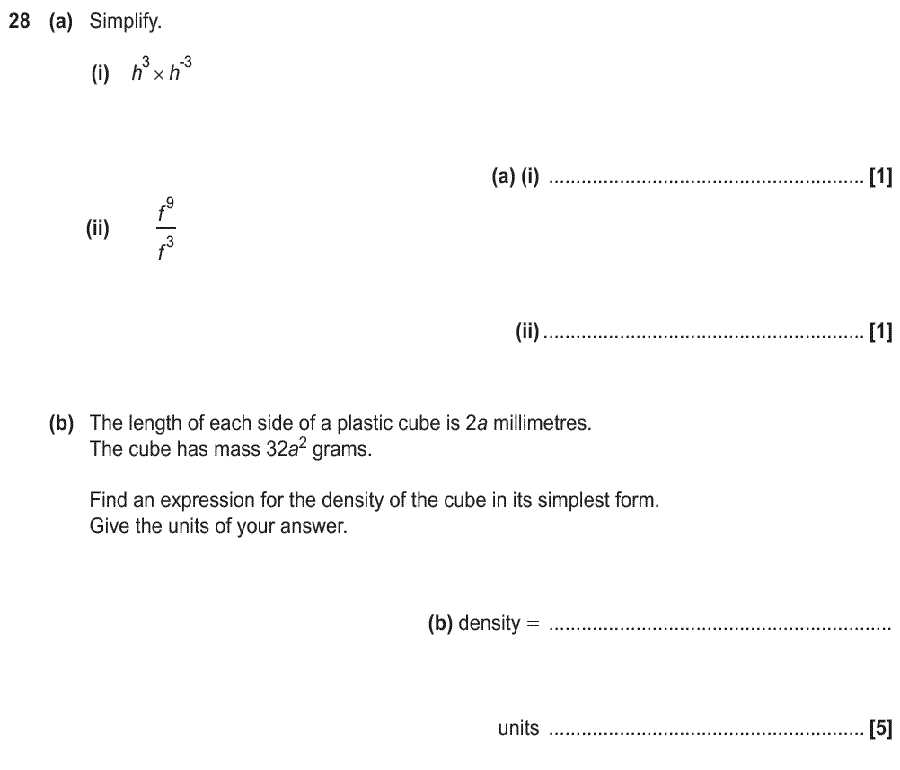 density exam questions and answers