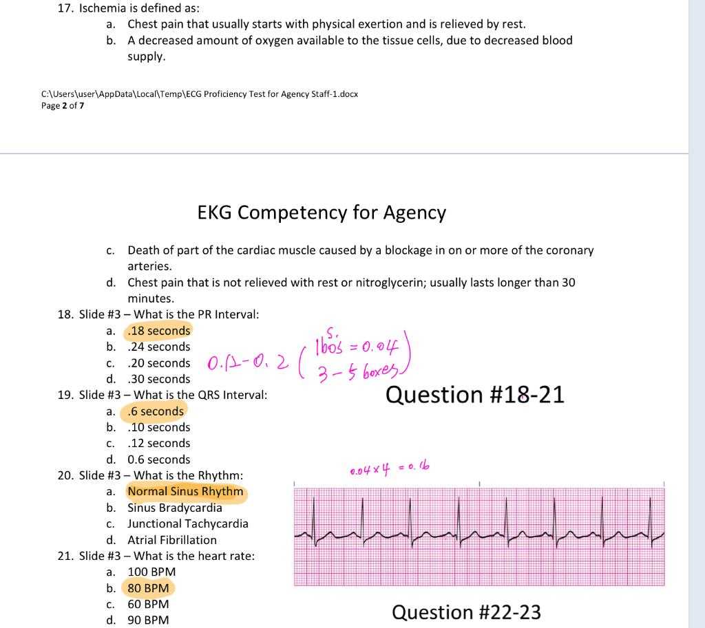 ecg academy final exam answers