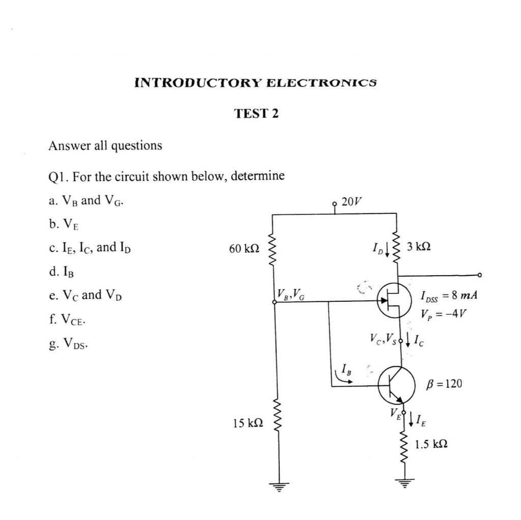 electronics exam questions and answers