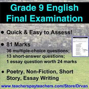 english 9a final exam answers