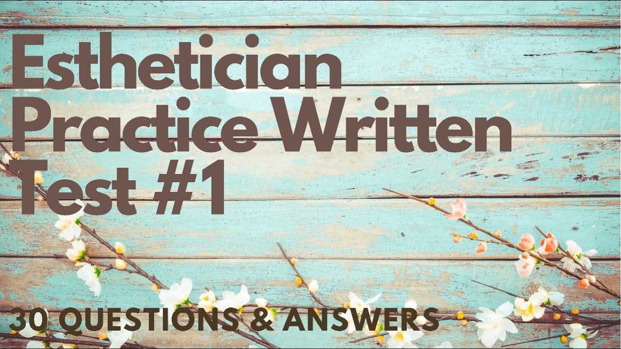 esthetician written exam practice