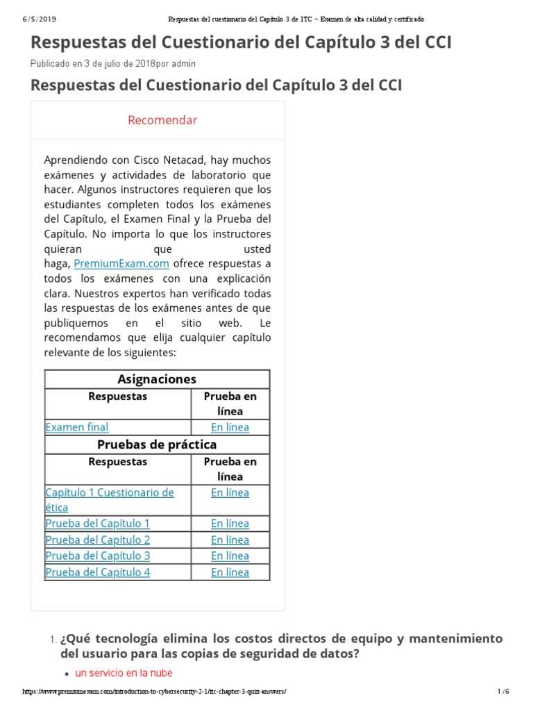 examen del capitulo 6b answers