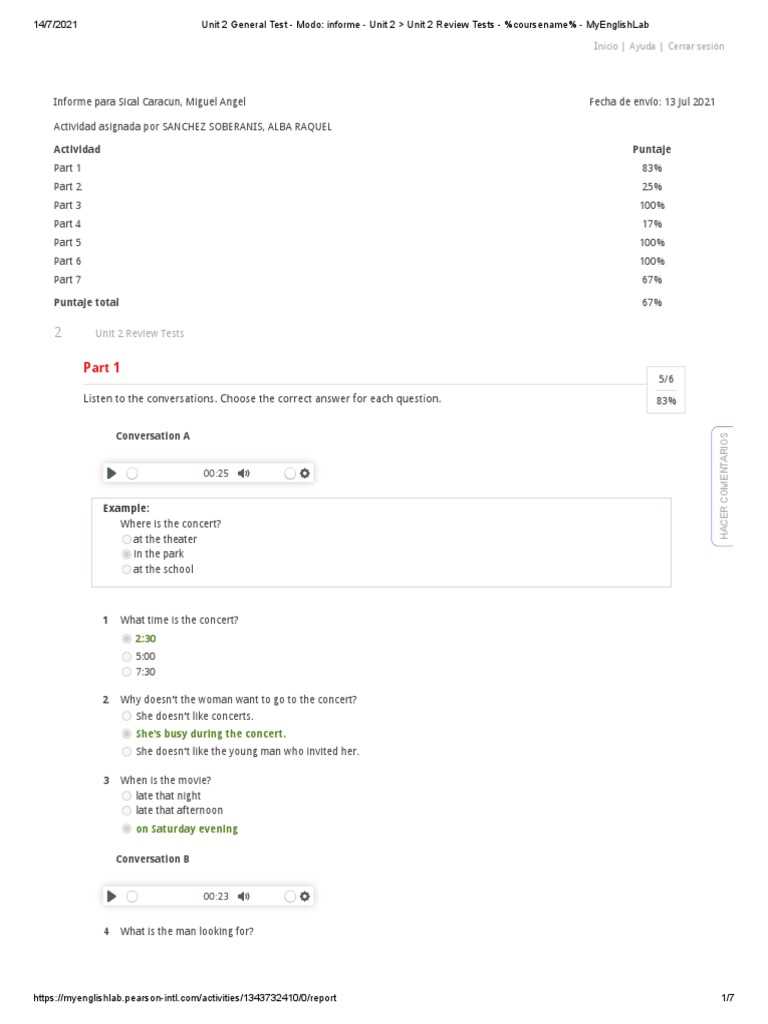 examen leccion 2 answer key