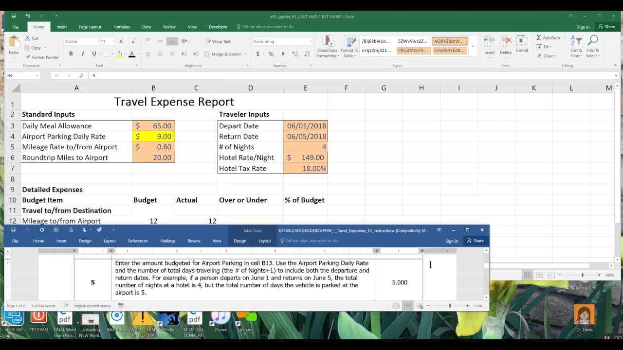 excel chapter 1 simulation exam