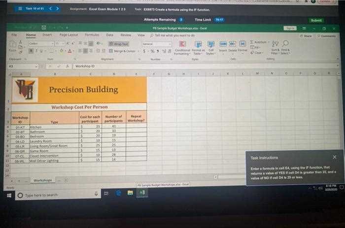 excel module 7 sam exam answers