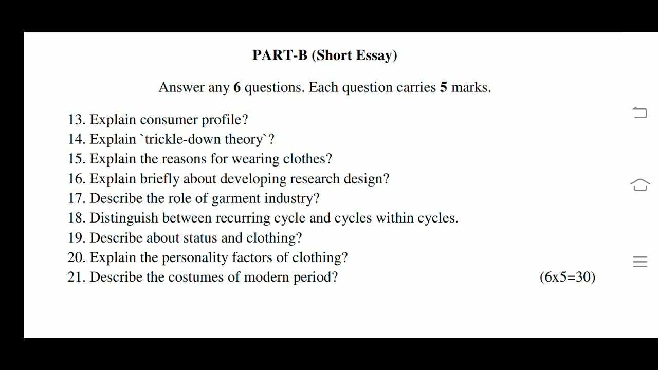 fashion designing exam questions answers