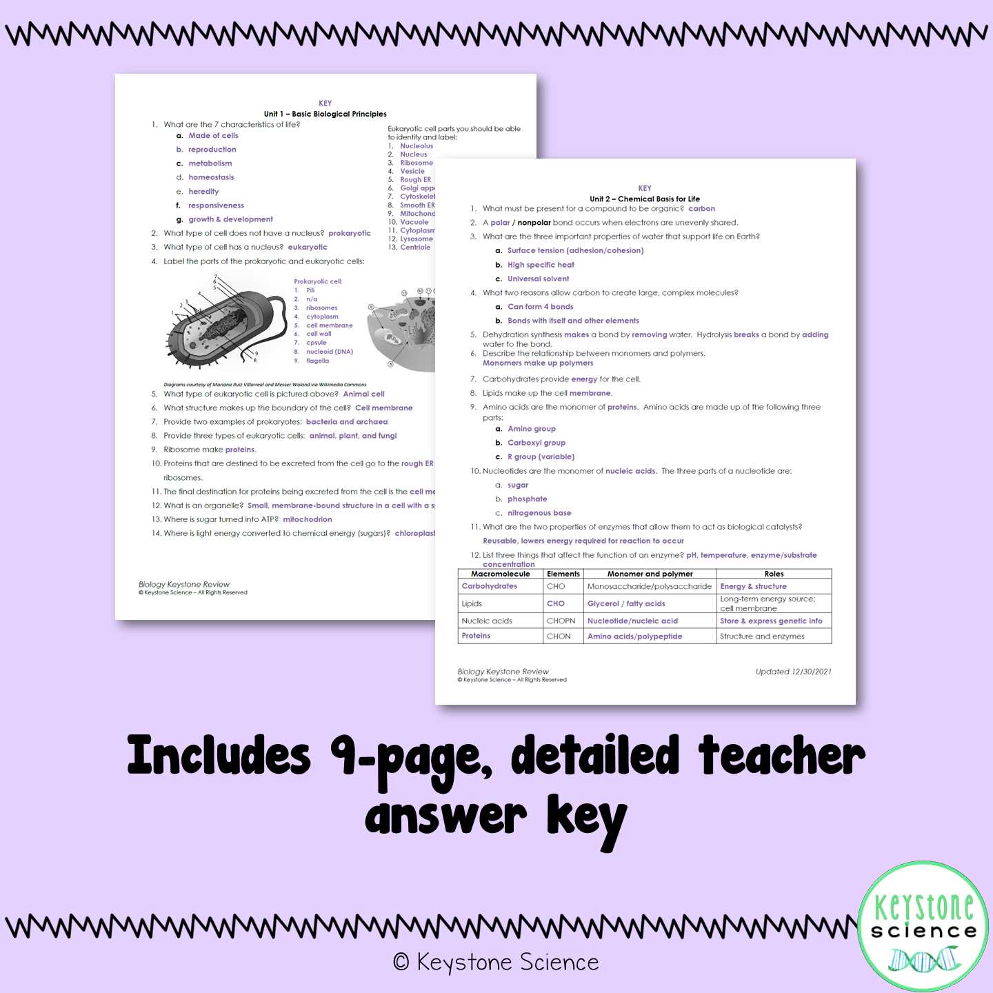 final exam review biology answers