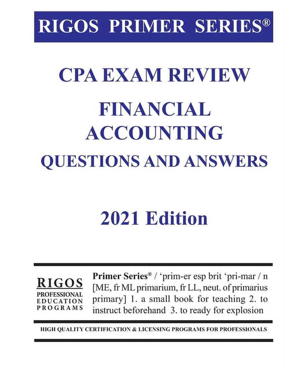 financial accounting accounting questions and answers for exams