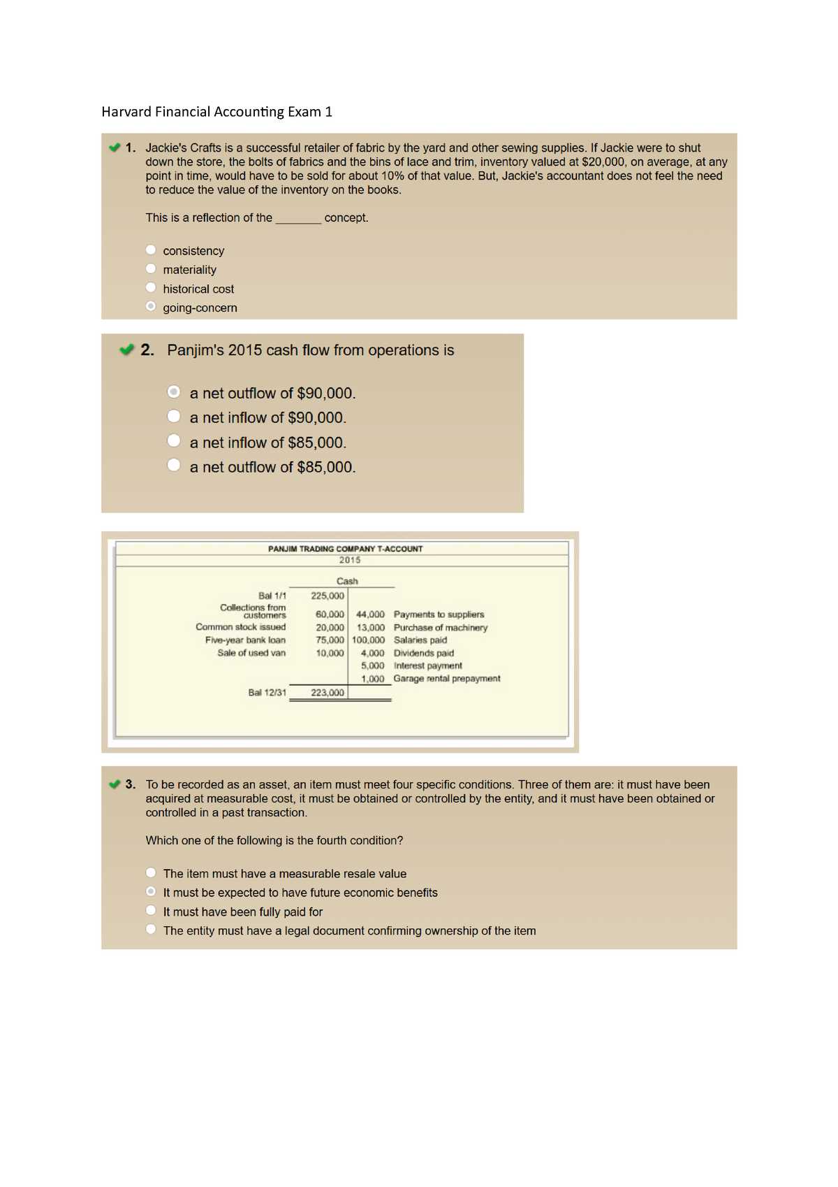 financial accounting exam 2 answers