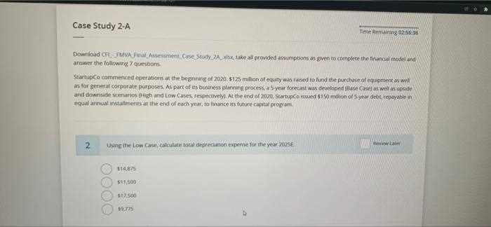 fmva final exam questions and answers