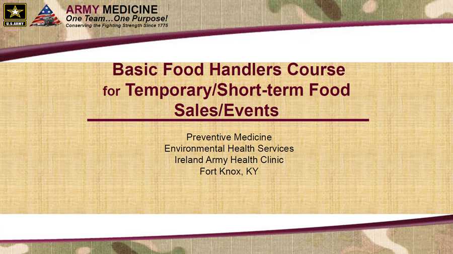 food handler certification answers