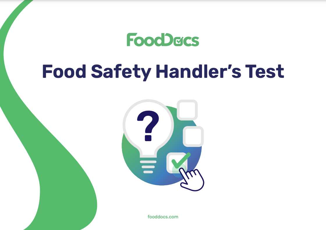 food handlers final exam answers