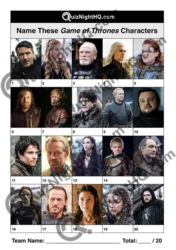 game of thrones trivia questions and answers printable