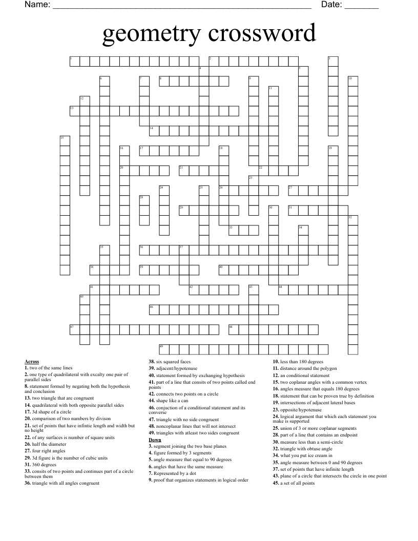 geometry semester 1 exam answers