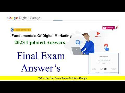 google digital garage final exam answers 2025