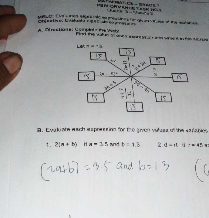 grade 3 module 7 answer key