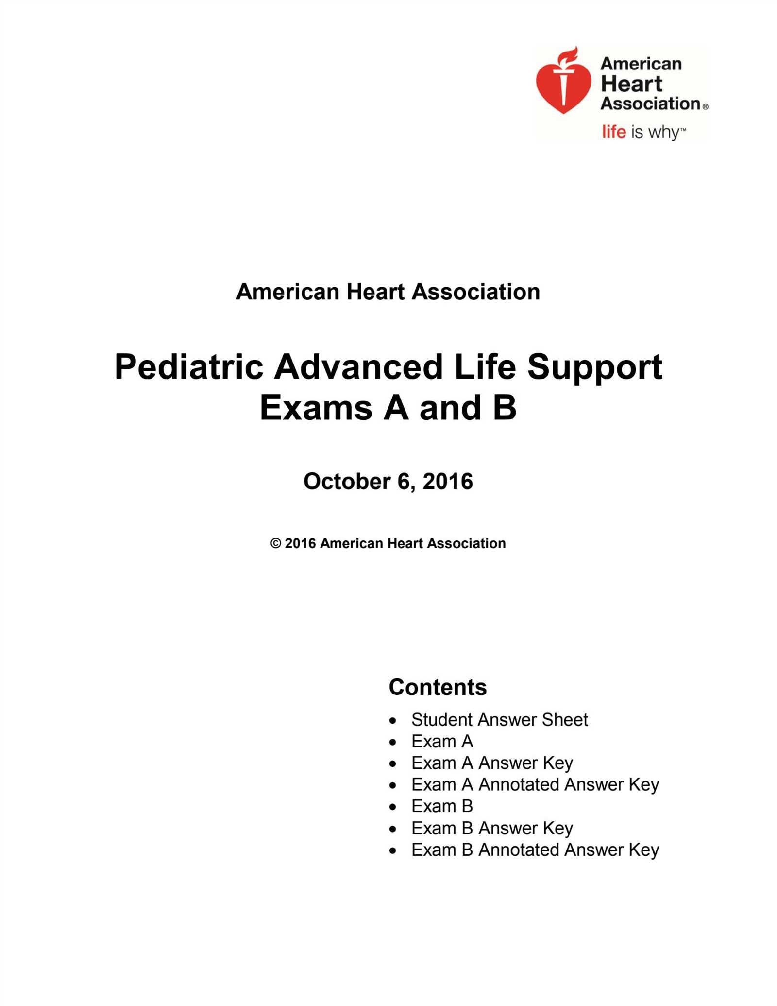 heartcode pals written exam answers