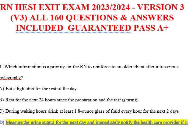 hesi rn exit exam 2025 ngn screenshots questions with answers