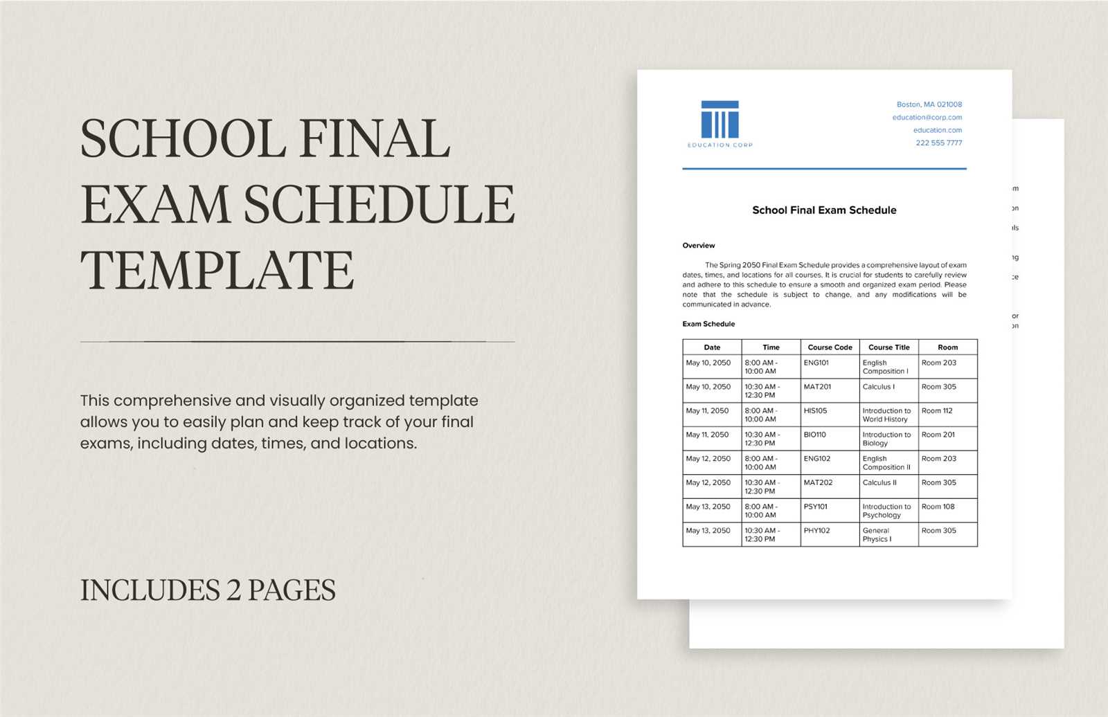 high school health final exam