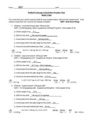 hosa medical math practice test for nlc answer key