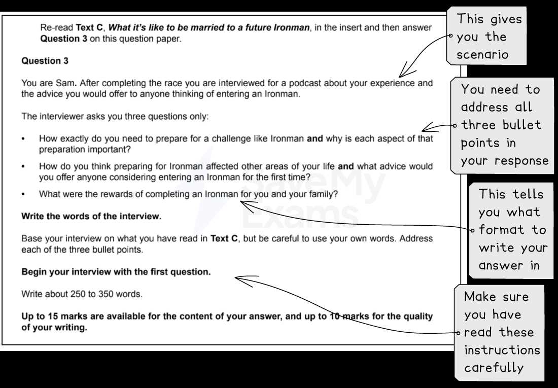 how to answer scenario based exam questions