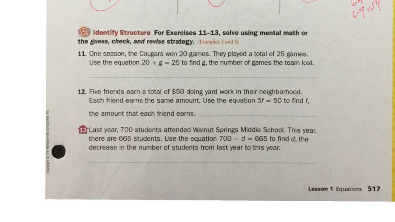 independent practice answers