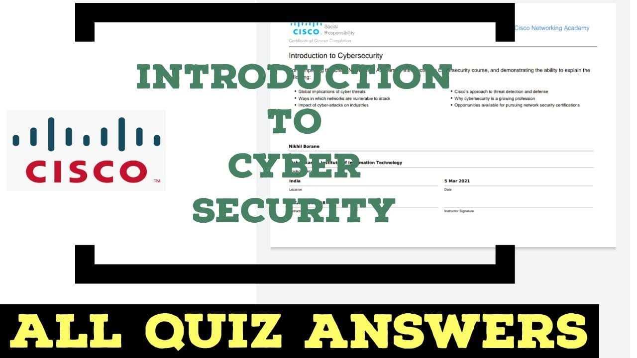 introduction to cybersecurity cisco exam answers