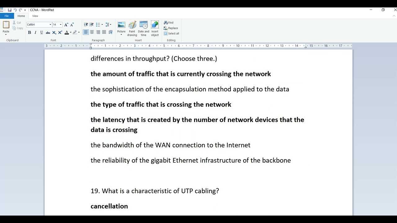 introduction to networks final exam answers