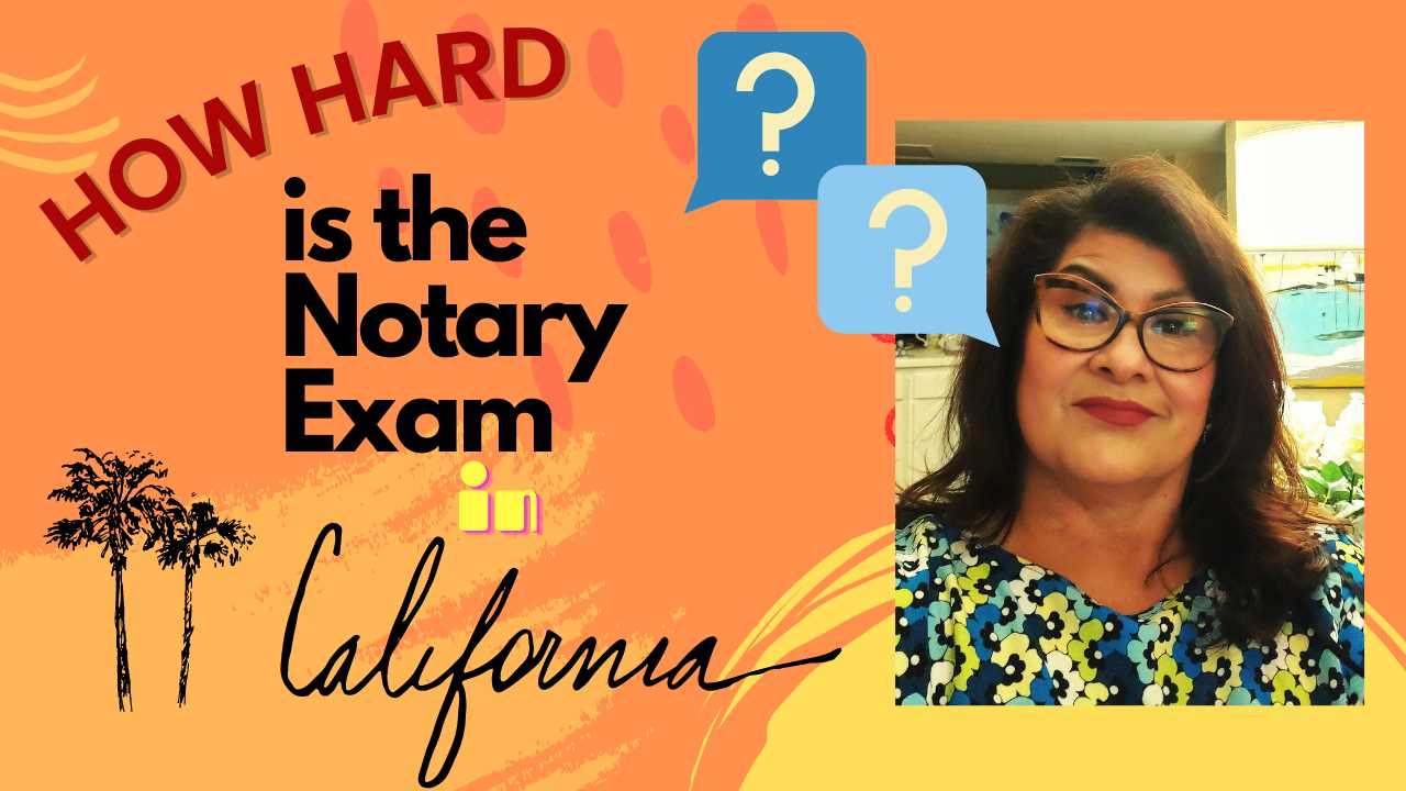 is the notary exam hard