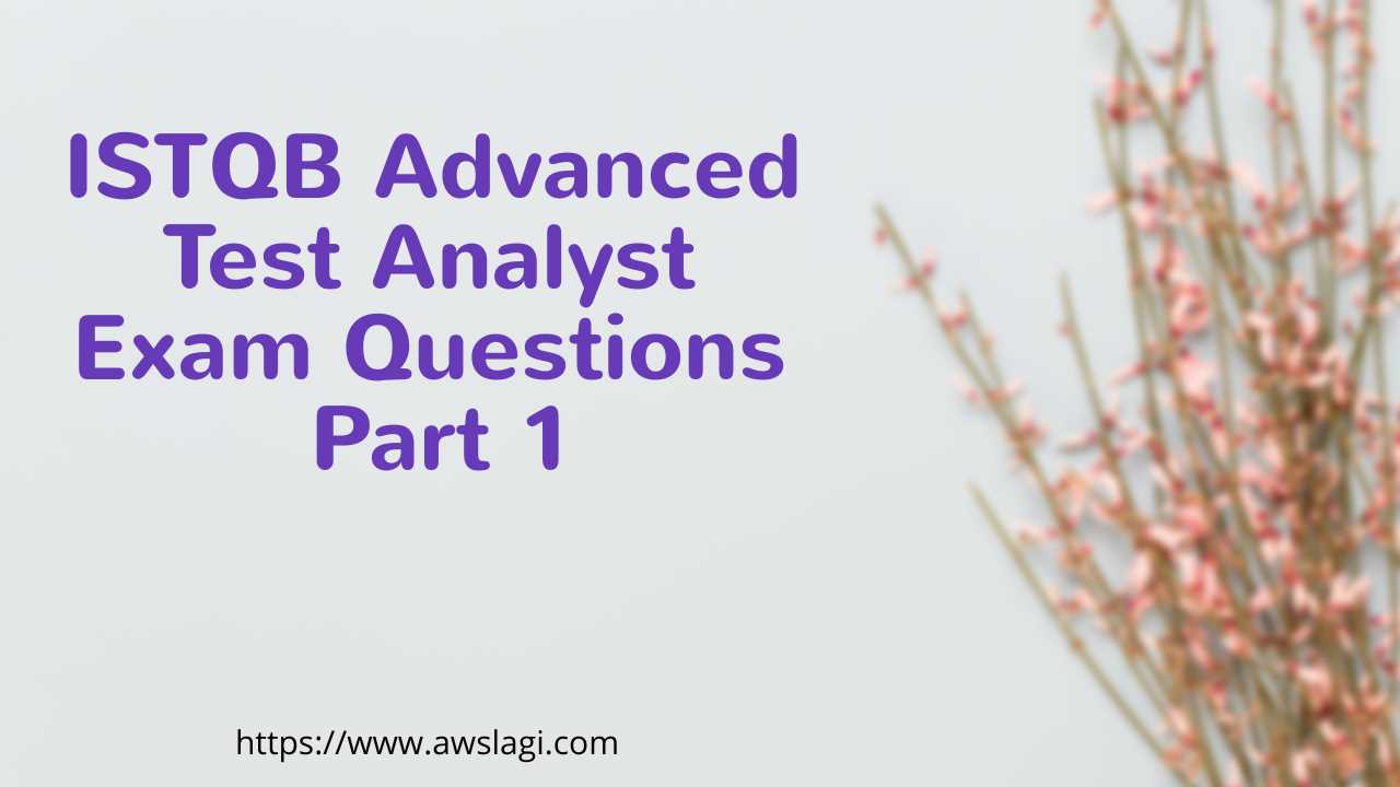 istqb exam questions and answers