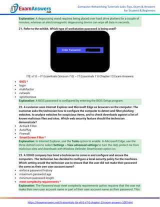 ite chapter 3 exam answers