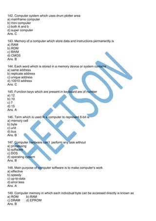 ites exam questions and answers