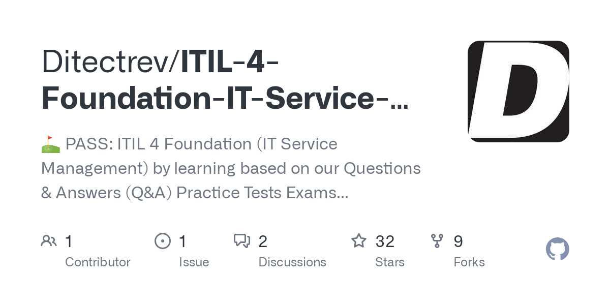 itil foundation exam answers