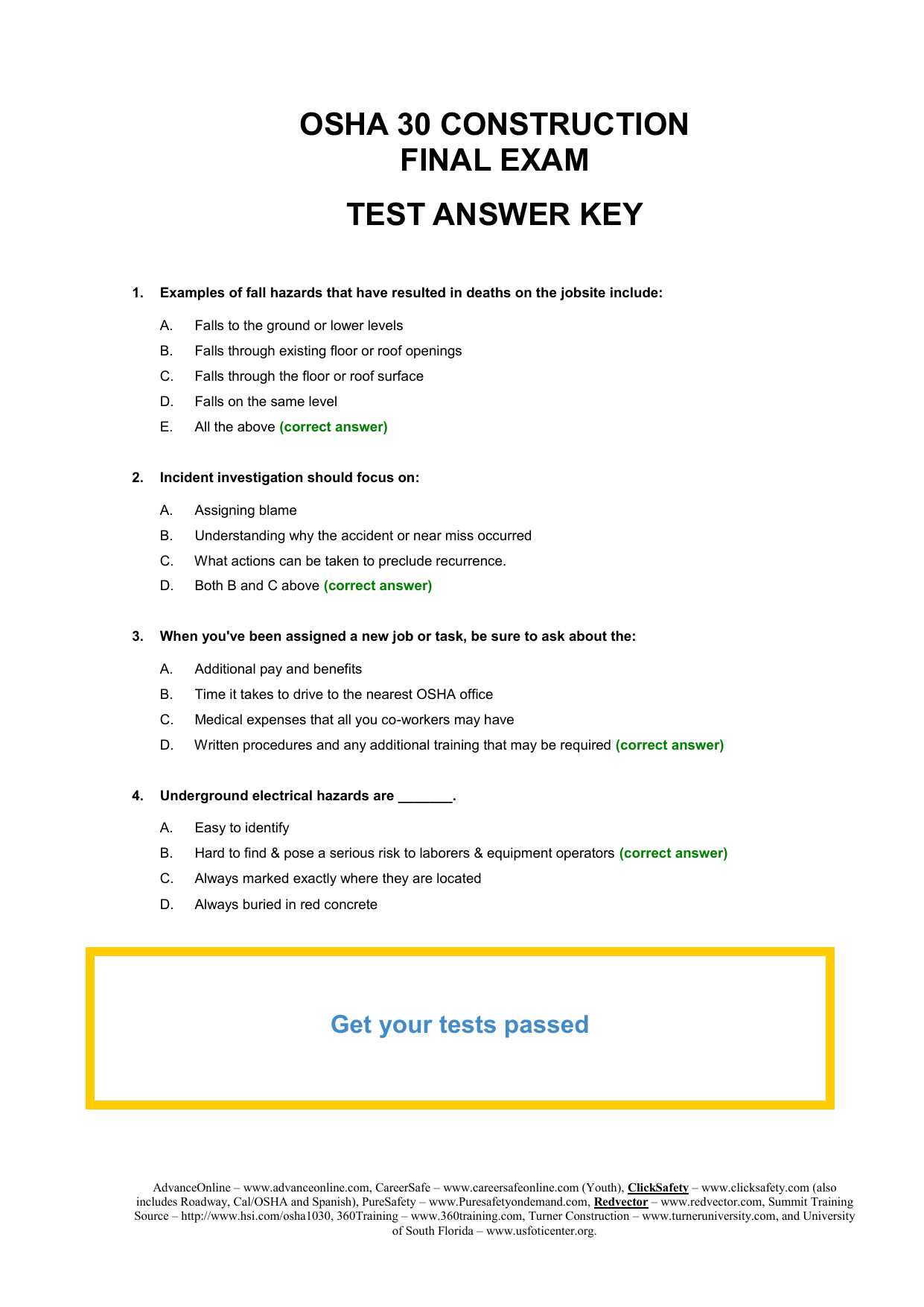 j.j. keller course exam answers