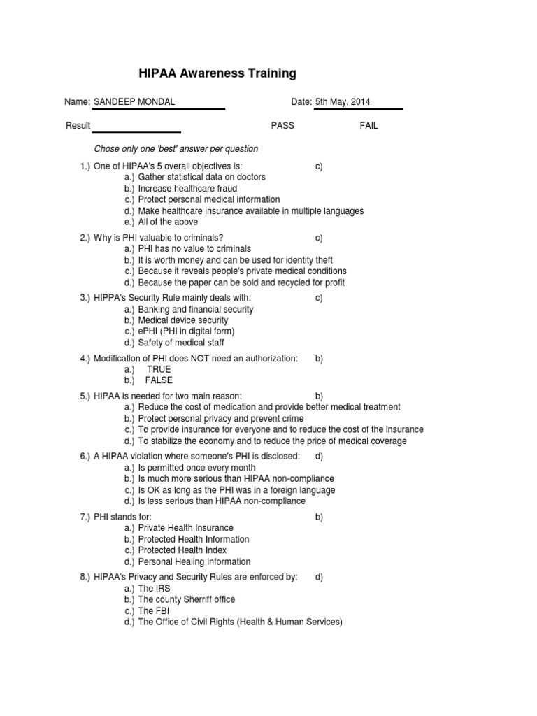 jko hipaa exam answers