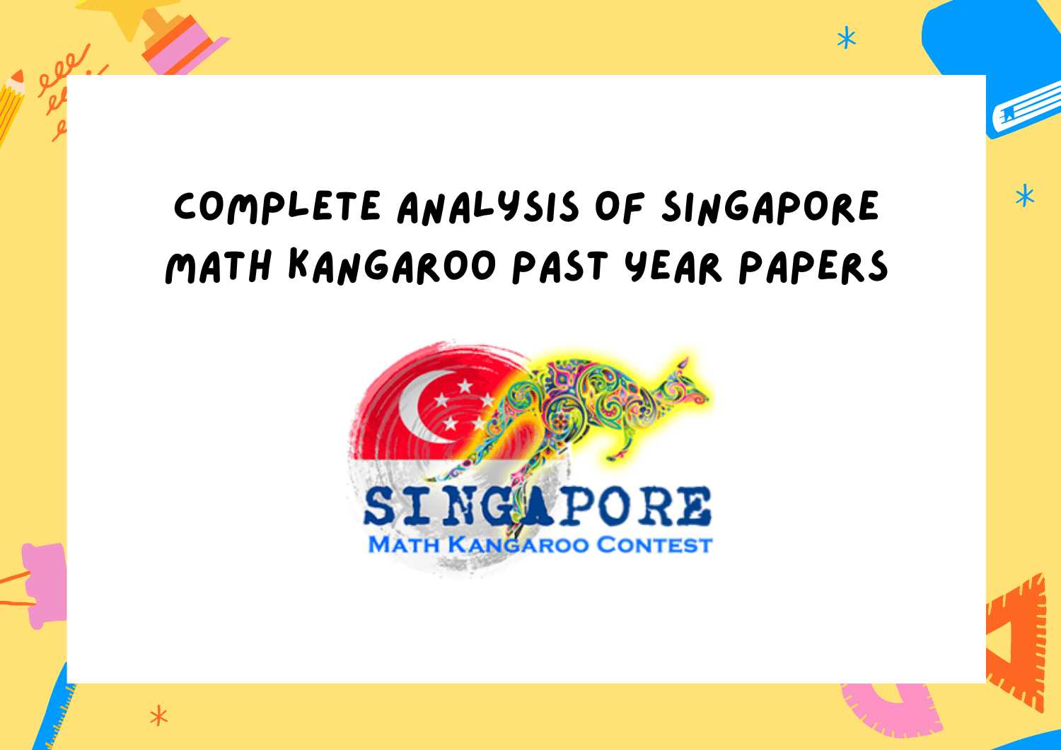 kangaroo math contest past papers