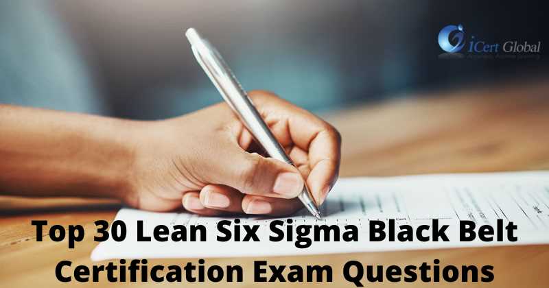 lean six sigma black belt exam answers