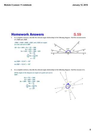 lesson 11 problem set answers