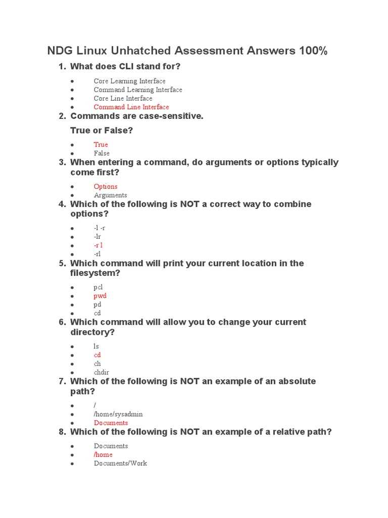 linux chapter 6 exam answers