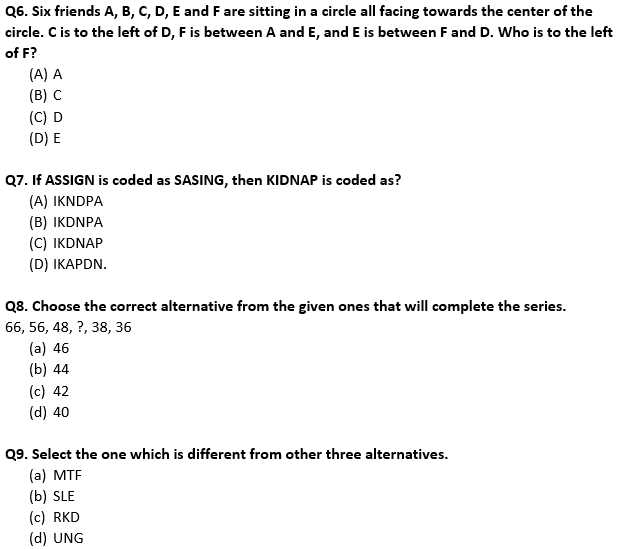 logic exam sample with answer