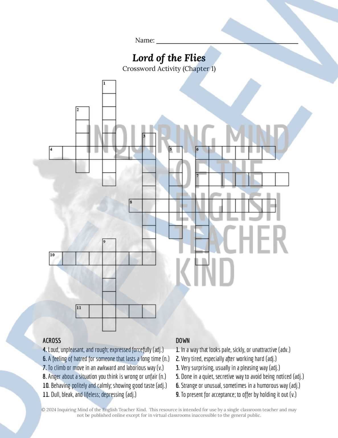 lord of the flies test and answer key