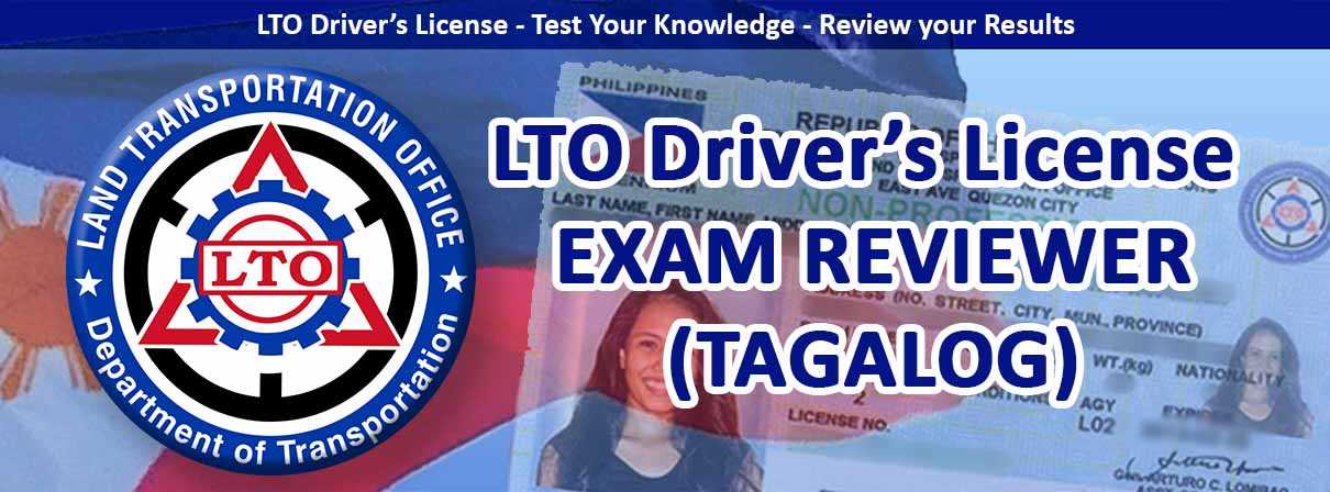 lto exam tagalog with answer